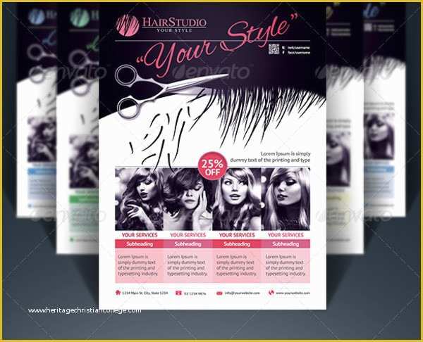 Hair Salon Flyer Templates Free Of 83 Beauty Salon Flyer Templates Psd Eps Ai