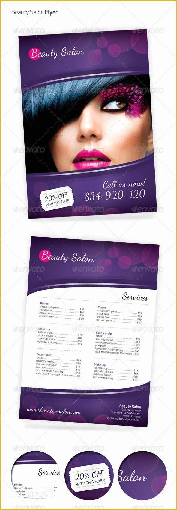 Hair Salon Flyer Templates Free Of Beauty Salon A4 Flyer