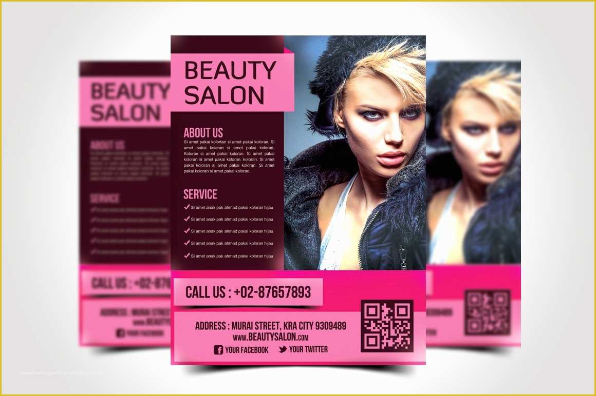 Hair Salon Flyer Templates Free Of Beauty Salon Flyer Template Flyer Templates Creative