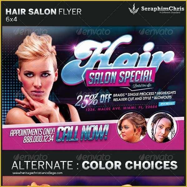 Hair Salon Flyer Templates Free Of Beauty Salon Flyer Template Repliquemontres