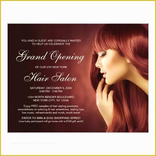 Hair Salon Flyer Templates Free Of Hair Salon Grand Opening Flyer Templates