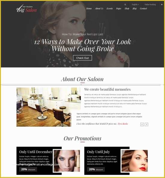 Hair Salon Website Design Templates Free Of 50 Best Beauty Salon Website Templates Free &amp; Premium