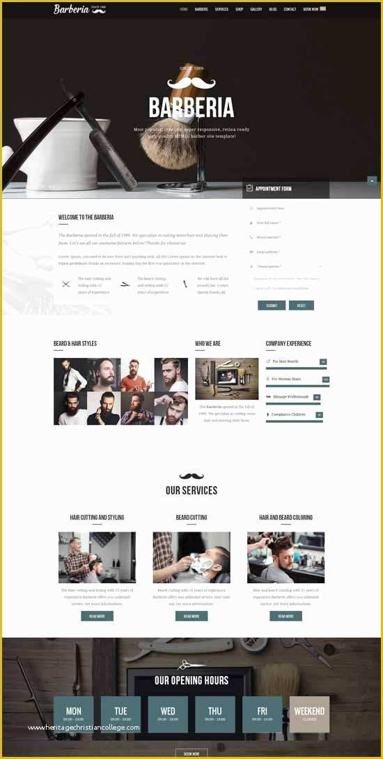 Hair Salon Website Design Templates Free Of 60 Best Beauty Salon Website Templates Free & Premium