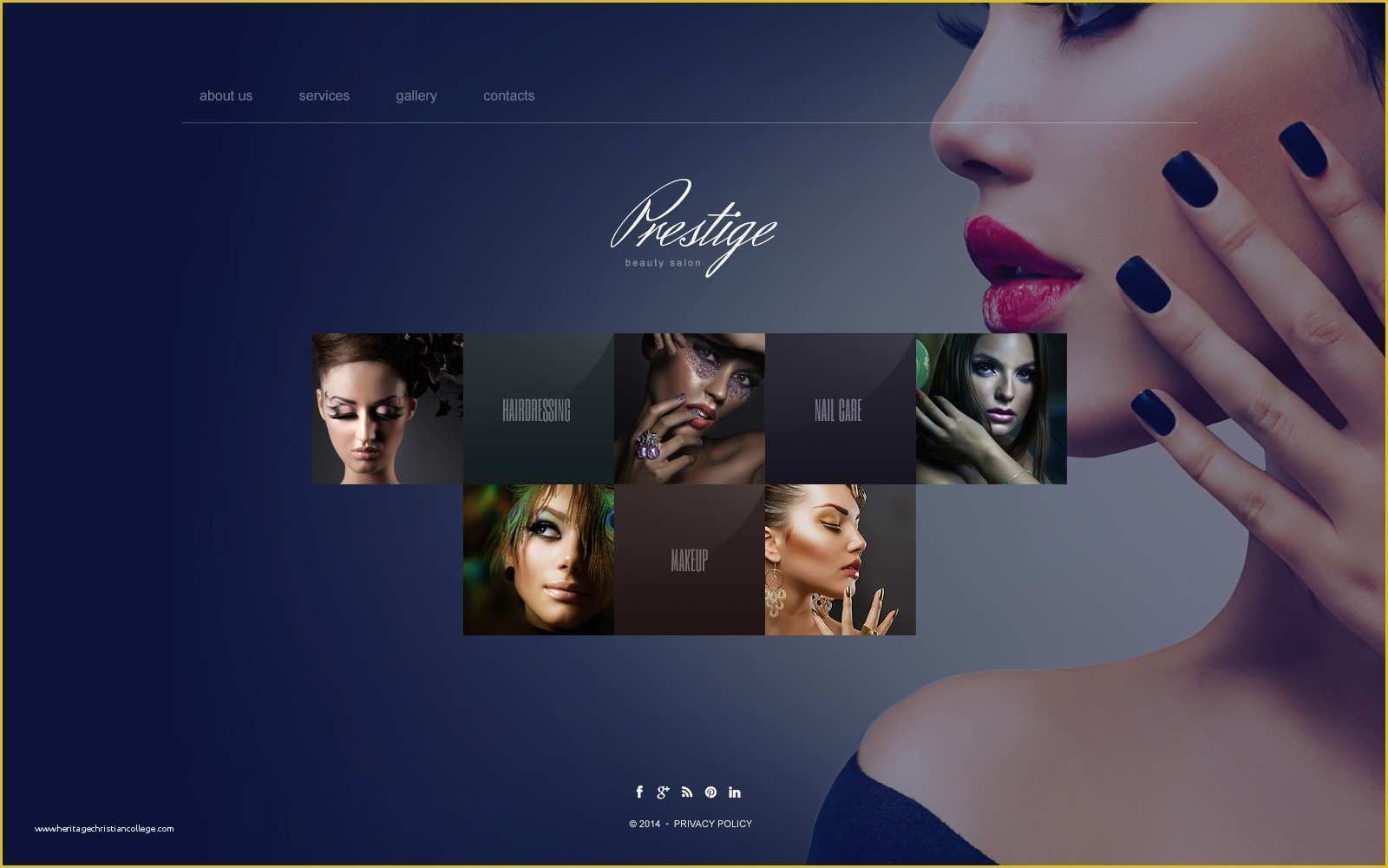 Hair Salon Website Design Templates Free Of Beauty Salon Website Template