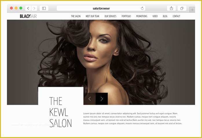 Hair Salon Website Design Templates Free Of Blackair HTML5 Template for Hair Salons