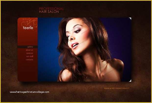 Hair Salon Website Design Templates Free Of Spirited Splash Of Grunge Style In Web Design [freebies