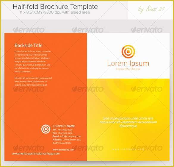 Half Fold Brochure Template Free Of 36 Half Fold Brochure Templates
