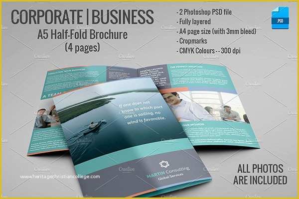 Half Fold Brochure Template Free Of 54 Half Fold Brochure Templates Free Word Psd