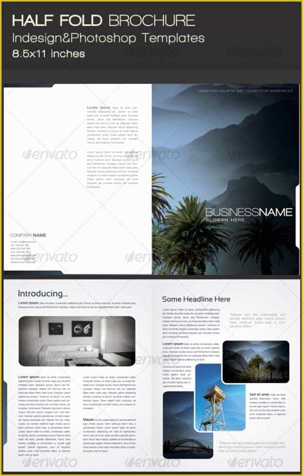 Half Fold Brochure Template Free Of Half Fold Brochure Bbs
