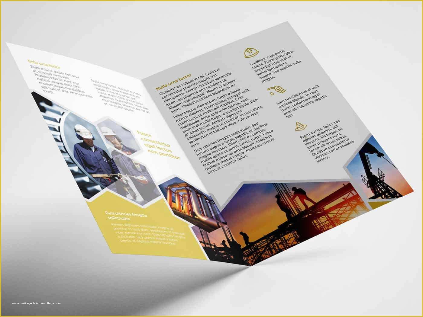 Half Fold Brochure Template Free Of Half Fold Oil and Gas Brochure Template On Vectogravic Design