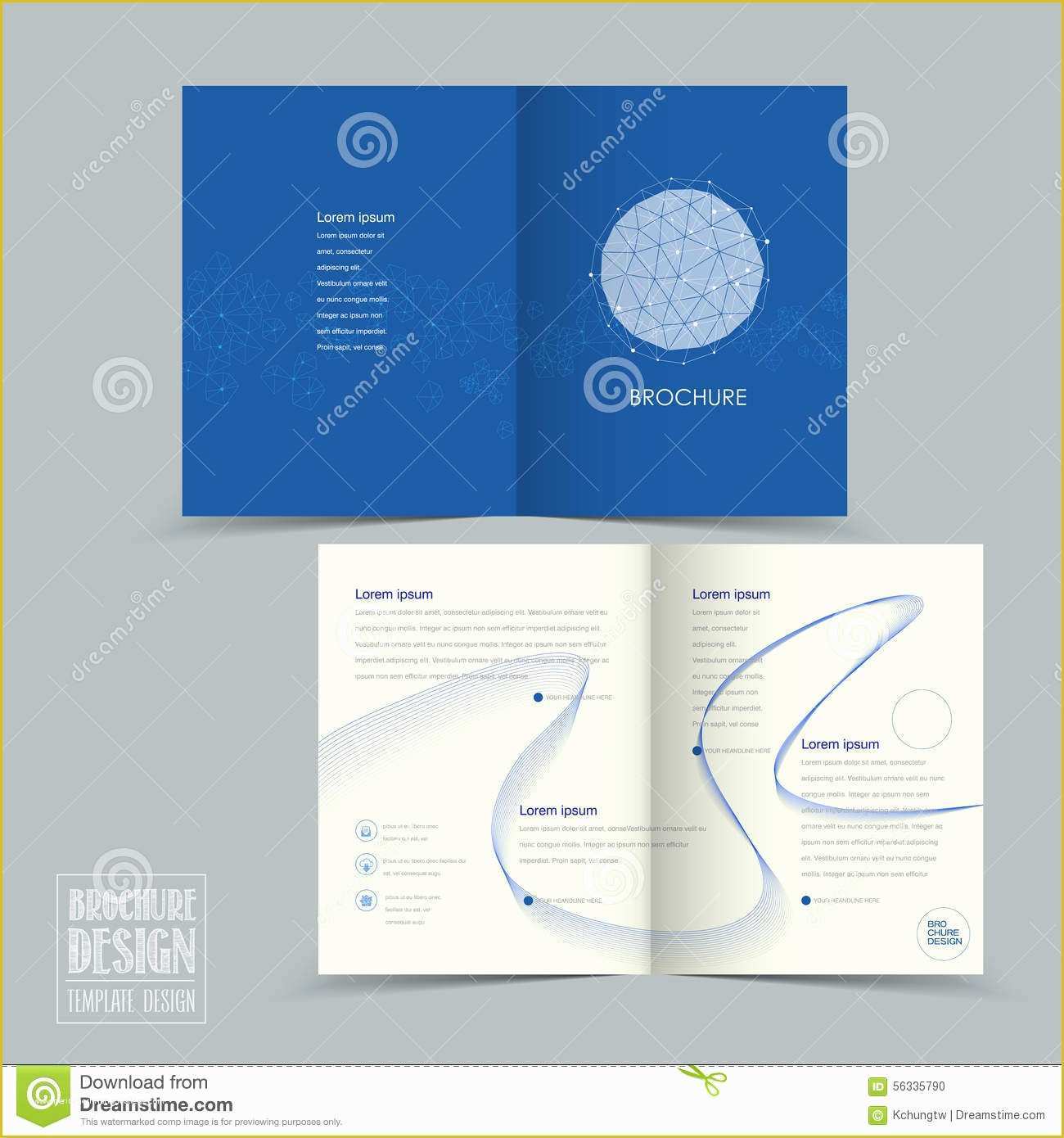 Half Fold Brochure Template Free Of Simplicity Half Fold Brochure Template Design Stock Vector