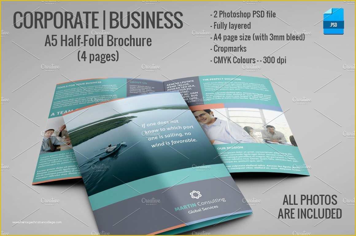 Half Page Flyer Template Free Of A5 Half Fold Brochure 4 Pages Brochure Templates