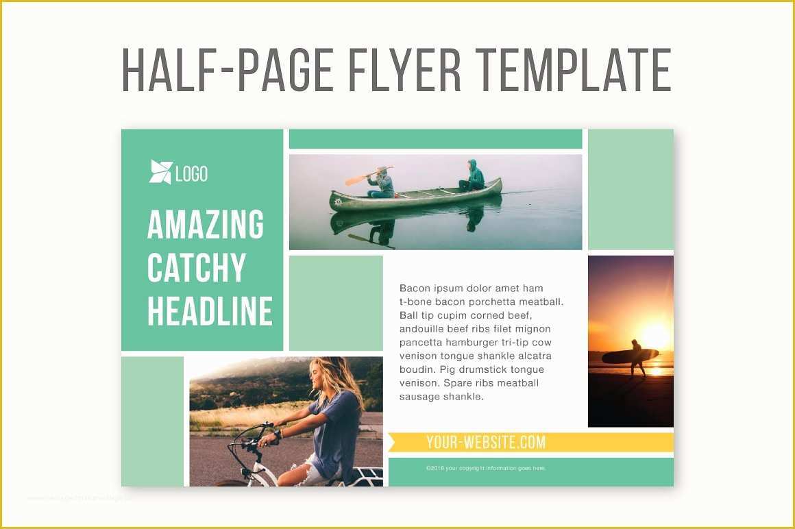 Half Page Flyer Template Free Of Half Page Flyer Template Templates Creative Market