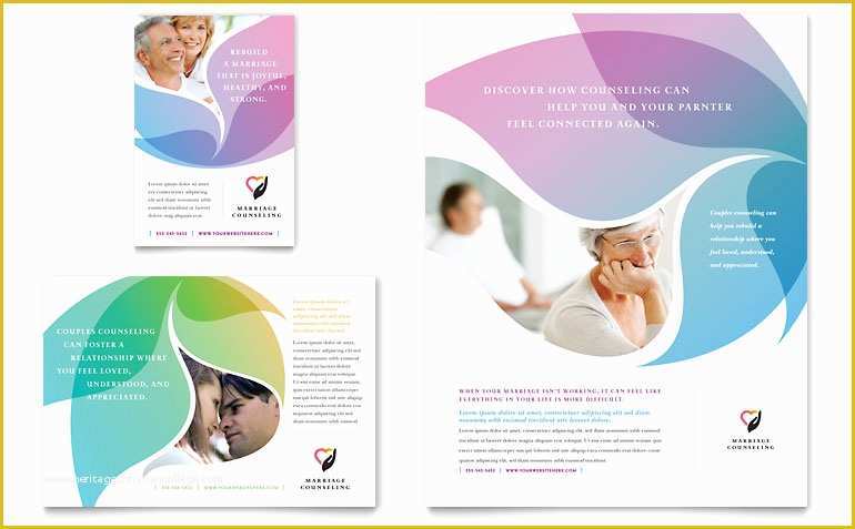 Half Page Flyer Template Free Of Marriage Counseling Flyer &amp; Ad Template Word &amp; Publisher