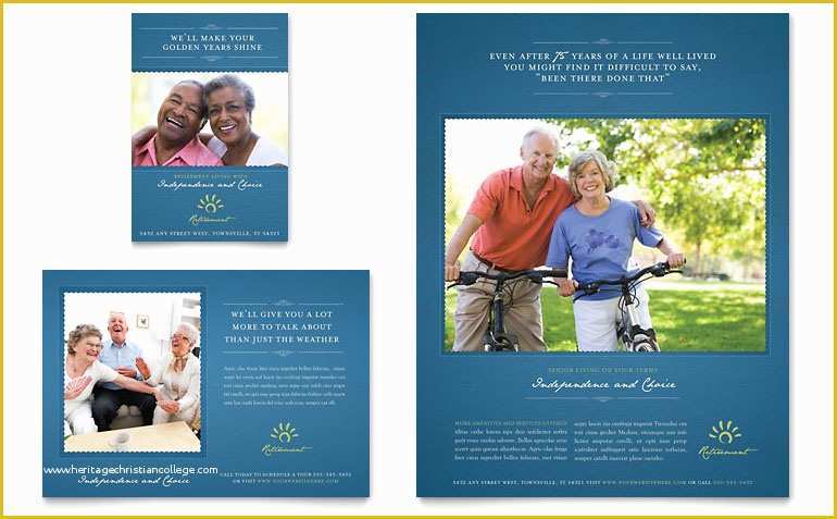 Half Page Flyer Template Free Of Senior Living Munity Flyer & Ad Template Word & Publisher