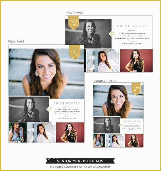 Half Page Flyer Template Free Of Senior Yearbook Ads
