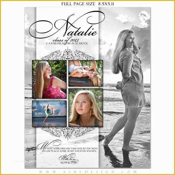 Half Page Flyer Template Free Of Senior Yearbook Ads Shop Templates Simply Classic