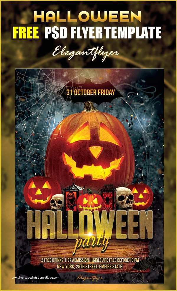 Halloween Flyer Template Free Of 10 Free Psd Halloween Party Flyer Designs