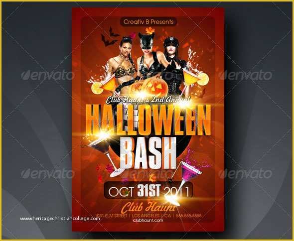 Halloween Flyer Template Free Of 25 Hellacious Psd Halloween Flyer Templates 2015