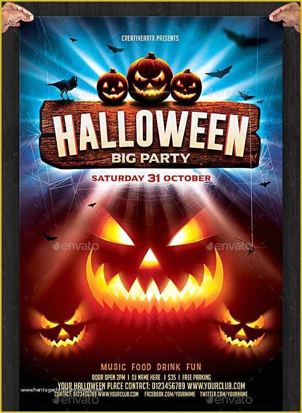 Halloween Flyer Template Free Of 45 Best Halloween Psd Party Flyer Templates 2016