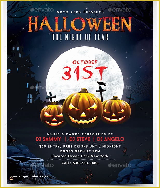 Halloween Flyer Template Free Of 7 Halloween Party Flyer Template Bookletemplate