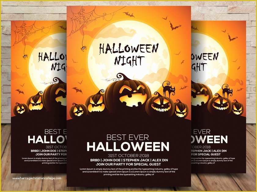 Halloween Flyer Template Free Of Free Halloween Flyer Psd Template Fluxes Freebies