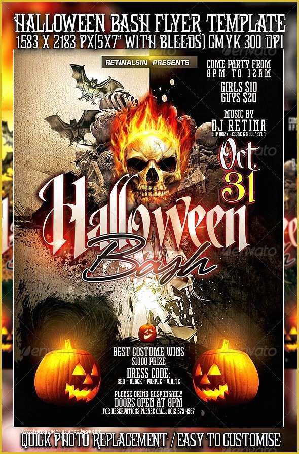 Halloween Flyer Template Free Of Halloween Bash Flyer Template