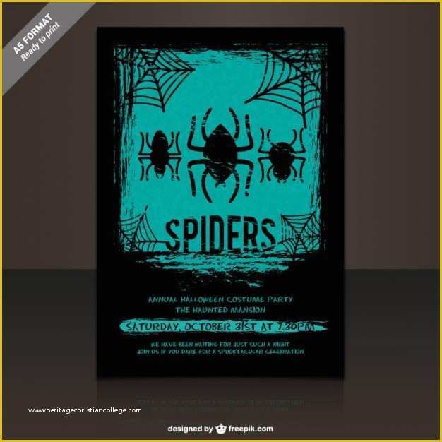 Halloween Flyer Template Free Of Halloween Costume Party Flyer Template Vector