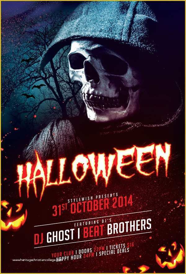 Halloween Flyer Template Free Of Halloween Flyer by Stylewish On Deviantart