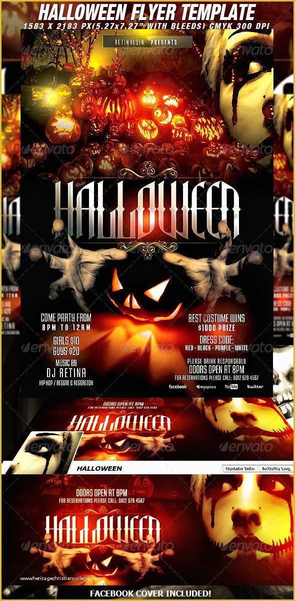Halloween Flyer Template Free Of Halloween Flyer Template Fb Cover by Mexelina