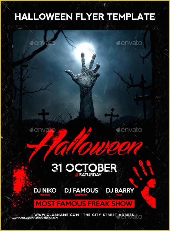 Halloween Flyer Template Free Of Halloween Flyer Templates