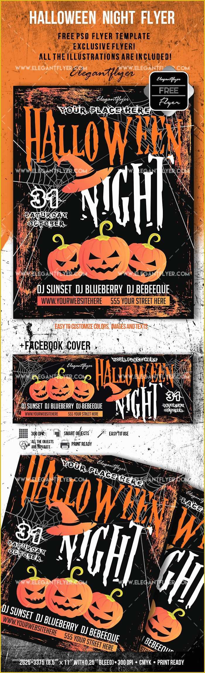 Halloween Flyer Template Free Of Halloween – Free Flyer Psd Template – by Elegantflyer