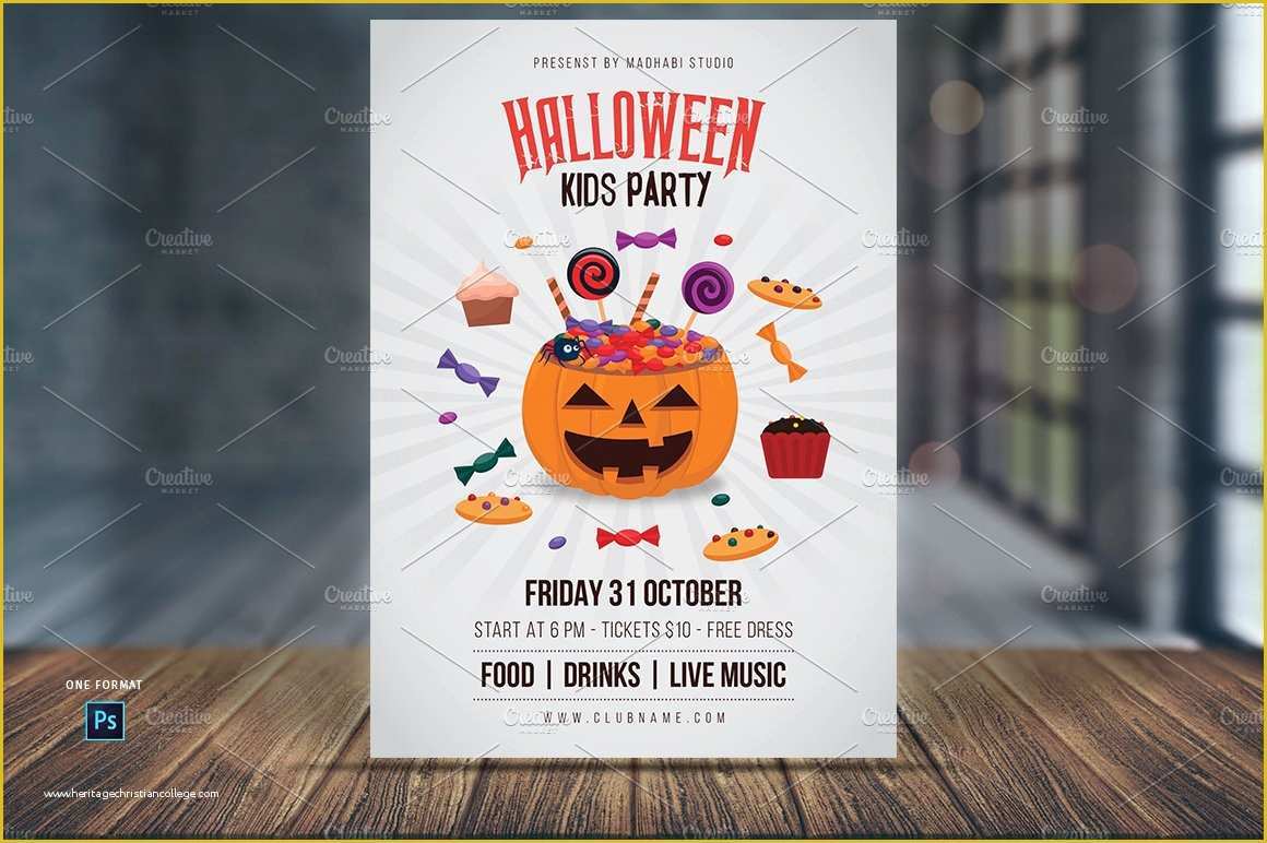 Halloween Flyer Template Free Of Halloween Kids Party Flyer Template Flyer Templates