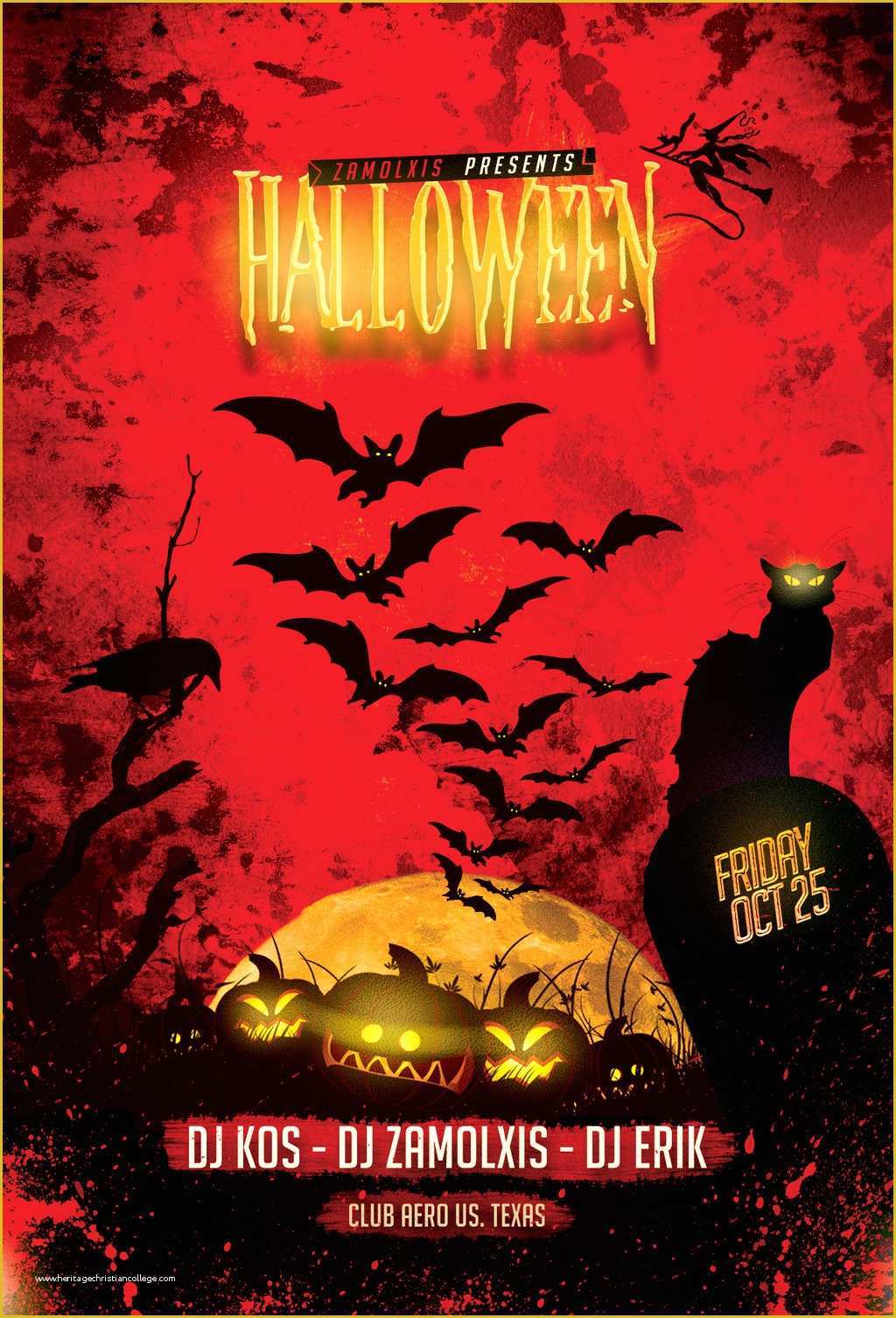 Halloween Flyer Template Free Of Halloween Party Flyer Template Psd by Zamolxisart On