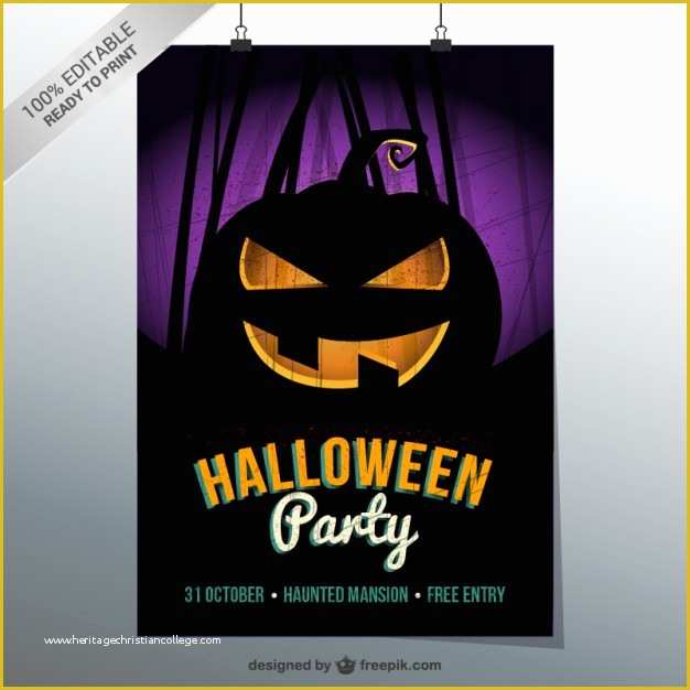 Halloween Flyer Template Free Of Halloween Party Flyer Template Vector
