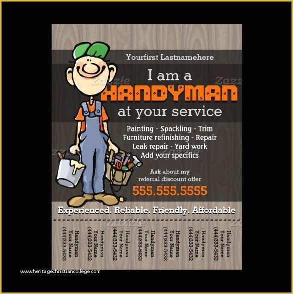 Handyman Flyer Template Free Of 15 Best Handyman Flyer Templates &amp; Designs