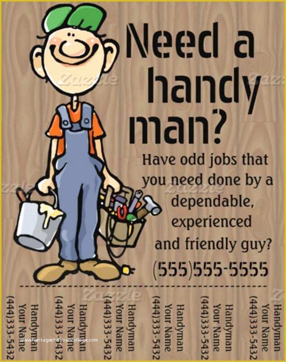 Handyman Flyer Template Free Of 24 Beautiful Handyman Flyer Templates