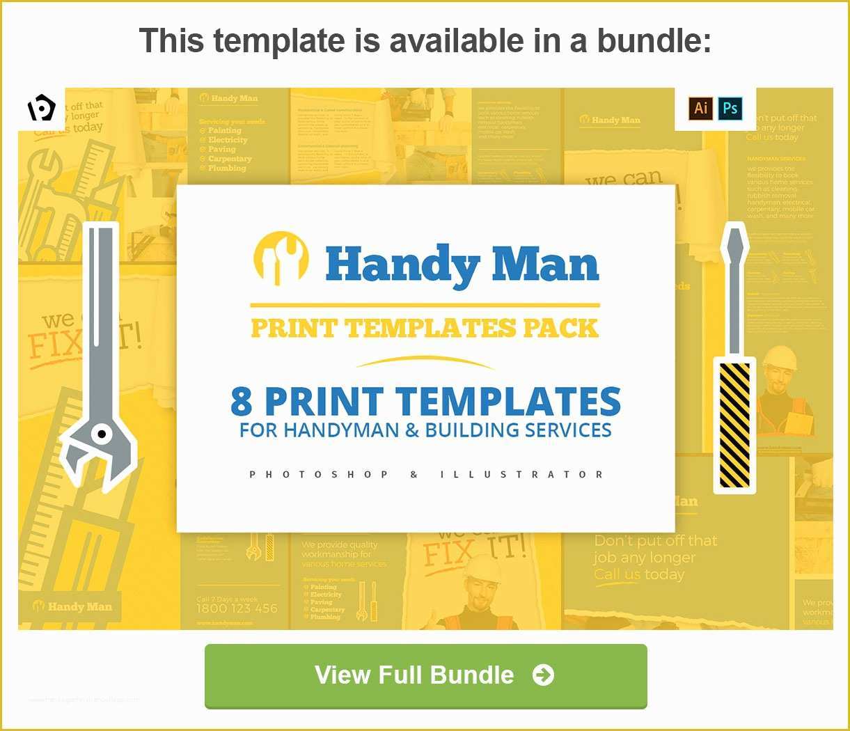 Handyman Flyer Template Free Of Handyman Flyer Template by Brandpacks