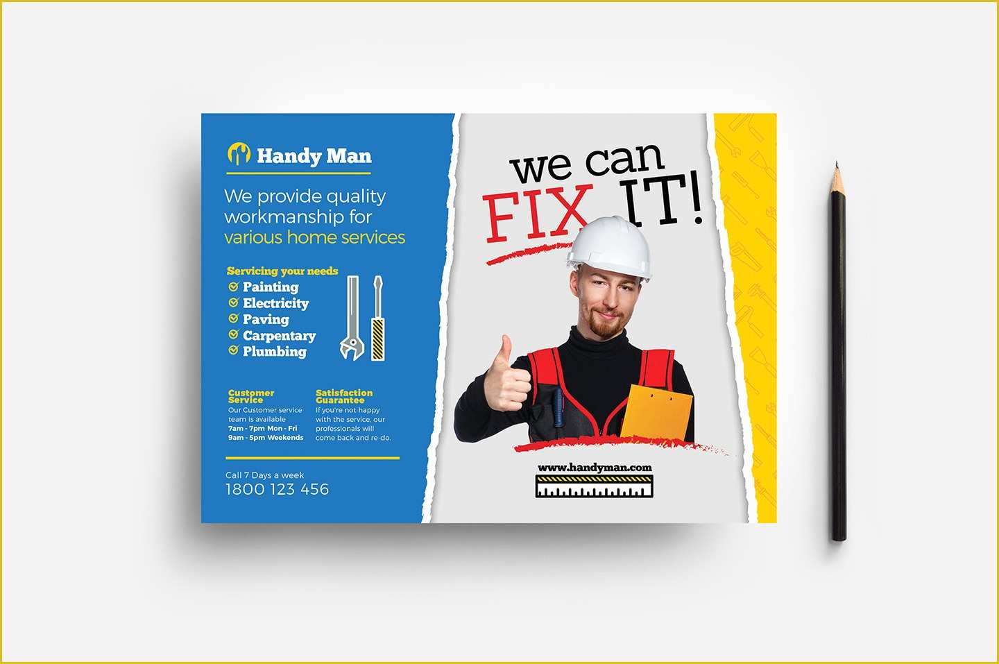 Handyman Flyer Template Free Of Handyman Flyer Template In Psd Ai & Vector Brandpacks