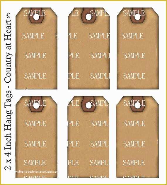 Hang Tag Template Free Of 2 4 Hang Tag Template Diy Collage Sheet By