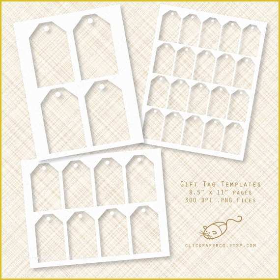 Hang Tag Template Free Of Gift Tag Template Hang Tags Multi Size Value Pack for Collage