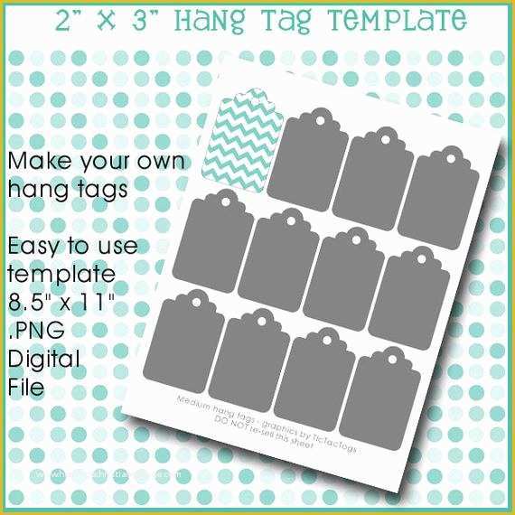 Hang Tag Template Free Of Instant Download Hang Tag Gift Template Collage Set by