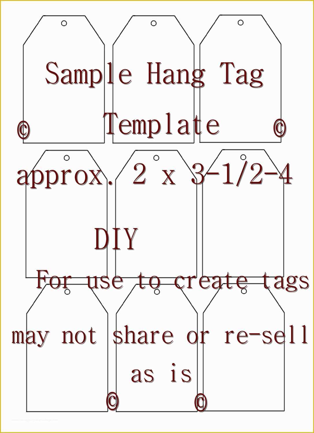 Hang Tag Template Free Of Unavailable Listing On Etsy