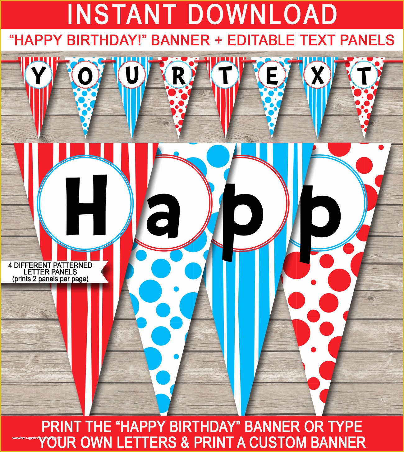 Happy Birthday Banner Template Free Of Dr Seuss Party Banner Template