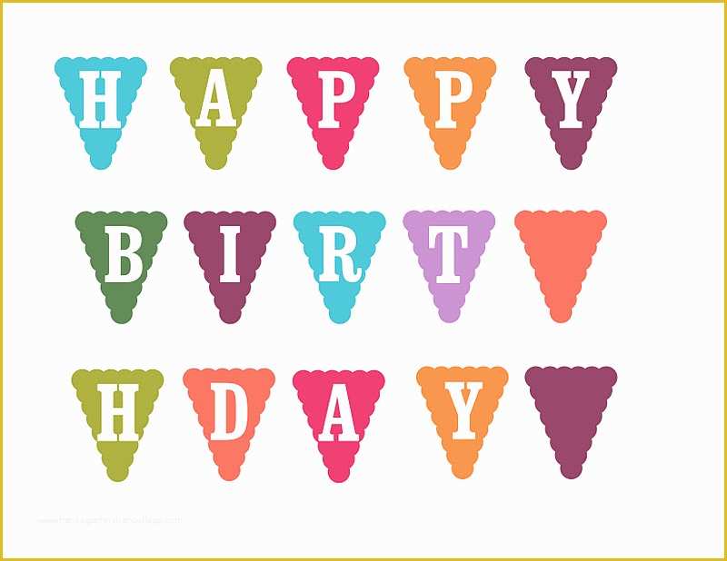 Happy Birthday Banner Template Free Of Nutmeg Creations A Birthday Party T Package