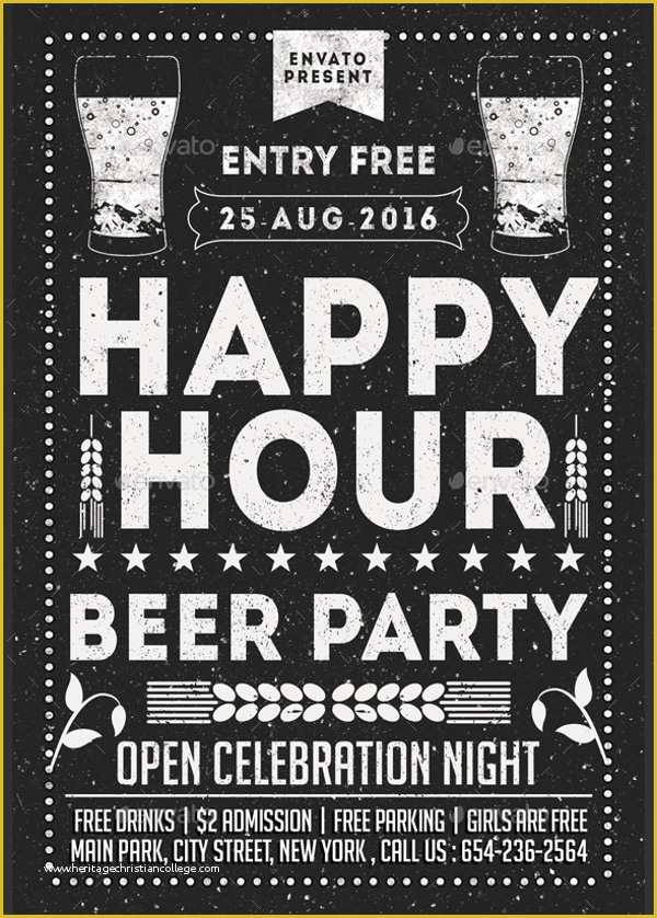 Happy Hour Flyer Template Free Of 22 Happy Hour Flyer Templates Word Psd Ai Eps format