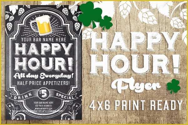 Happy Hour Flyer Template Free Of 22 Happy Hour Flyer Templates Word Psd Ai Eps format
