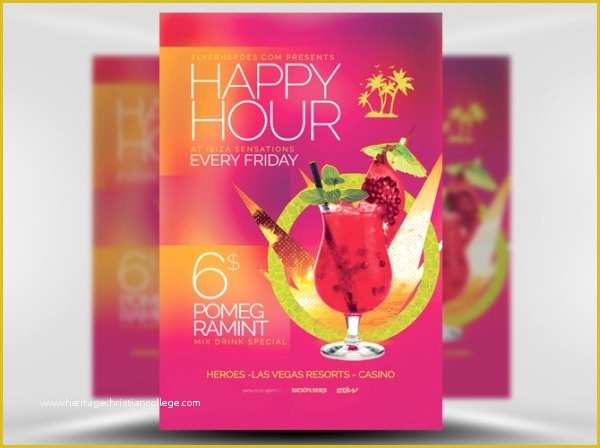 Happy Hour Flyer Template Free Of 23 Happy Hour Flyer Templates Psd Vector Eps Jpg