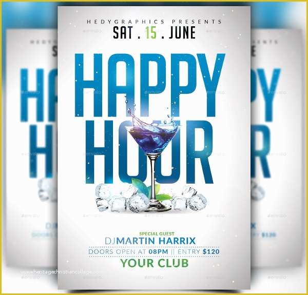 Happy Hour Flyer Template Free Of 24 Happy Hour Flyer Templates Free Psd Ai Eps format