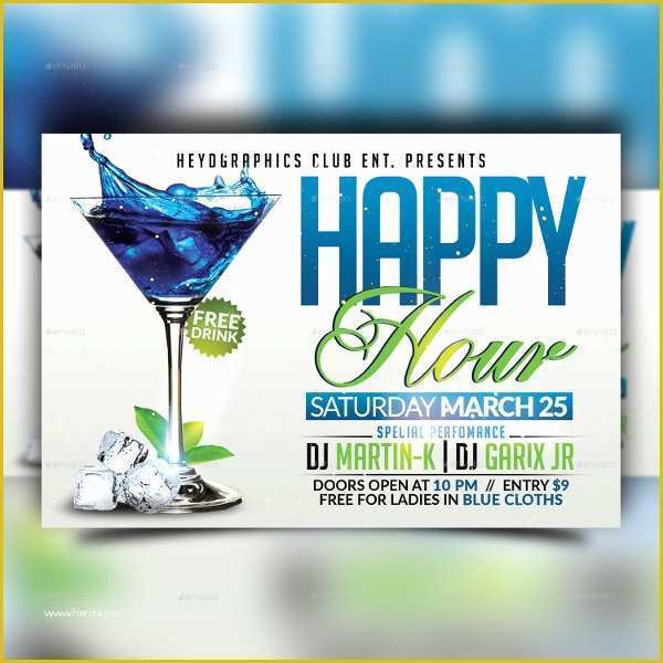 Happy Hour Flyer Template Free Of 24 Happy Hour Flyer Templates Free Psd Ai Eps format